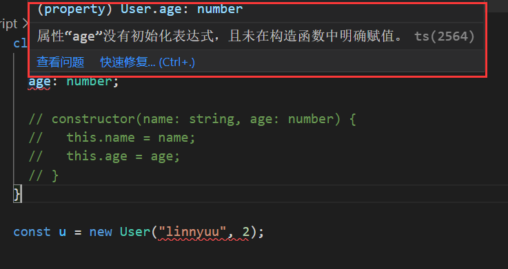 属性的初始化检查